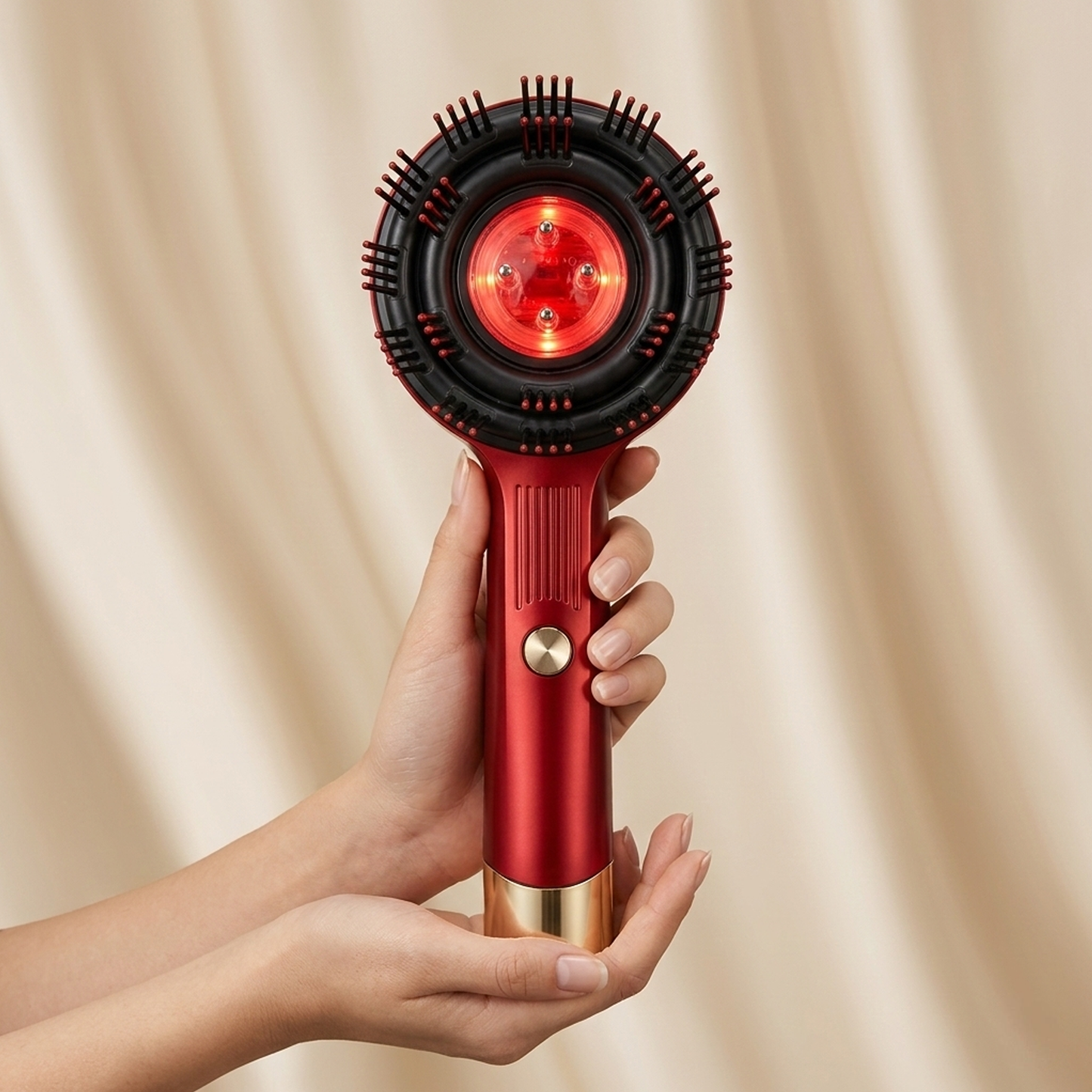 Premium Head Scalp Electric Massager Comb | Scalp Massaging Brush with 2 In 1 Hair Oil Applicator | IPX7 Waterproof,Portable Deep Massager For Hair & Head Relaxation at Home | Shiatsu Massage for Hair Growth/Stress Relax