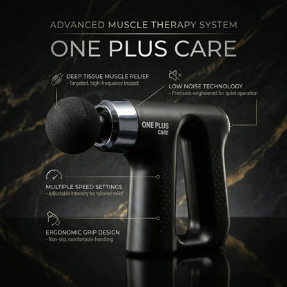 Portable Muscle Body Massager with 5 Massage Heads, Rechargeable Percussion Massager for Pain Relief, Relaxation & Blood Circulation