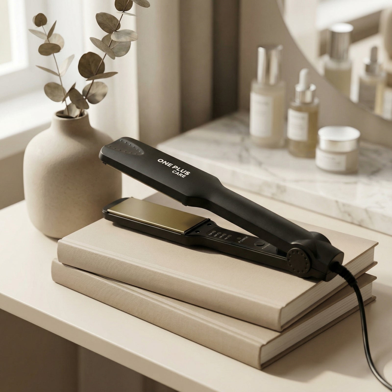 Hair Straightener | Ceramic Titanium Plates for Frizz-Free Styling