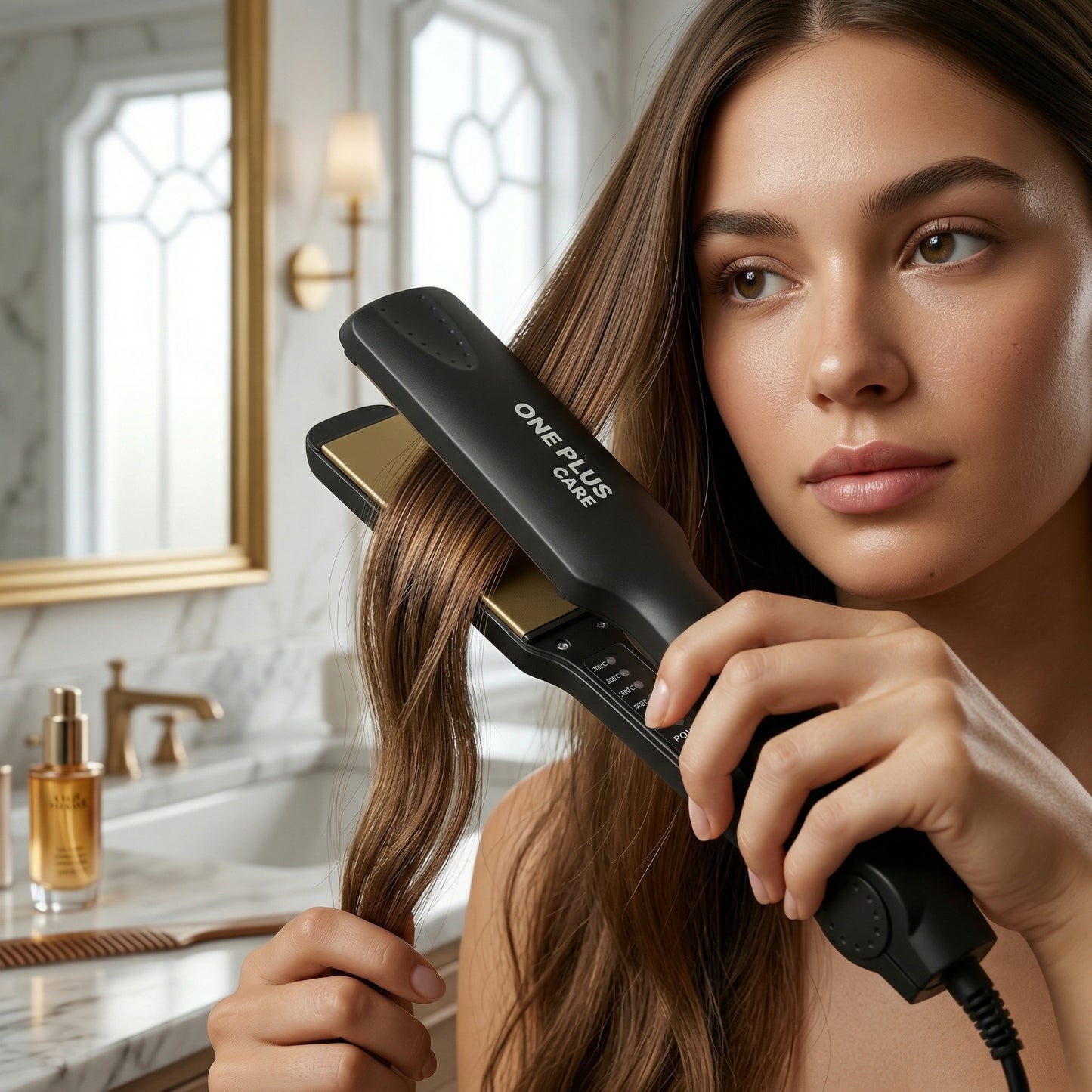 Hair Straightener | Ceramic Titanium Plates for Frizz-Free Styling
