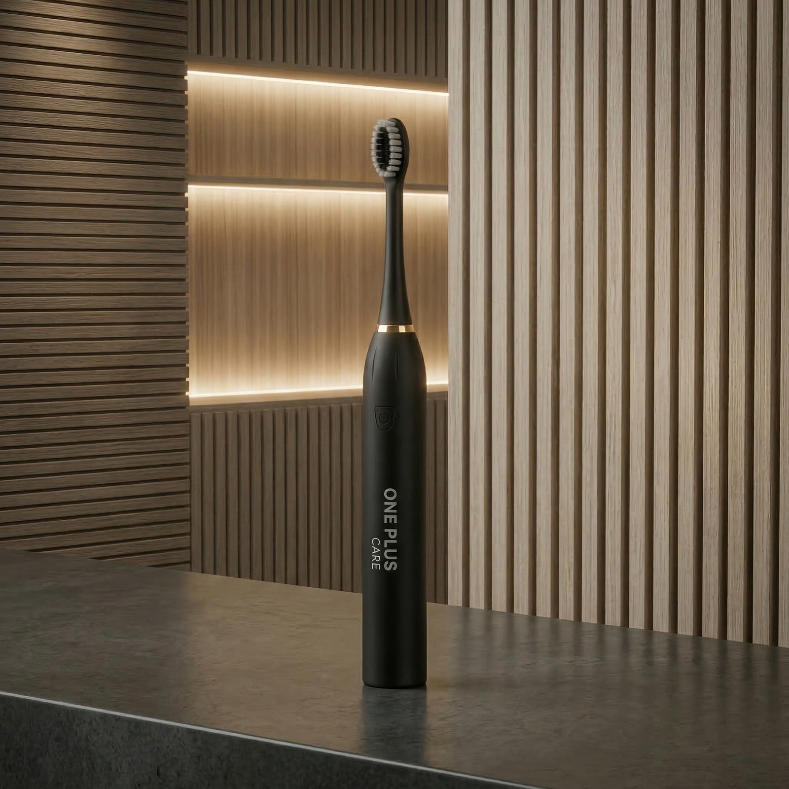 One Plus Cares Electric Toothbrush for Men Woman Adults with 6 Modes, 4 Brush Heads, Good Battery Backup, Rechargeable & IPX7 Waterproof Automatic Power Best Electrical Tooth Brush.