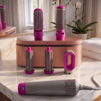 One Plus Care 5-in-1 Hot Air Brush dries, smooths, and volumizes in one step. 1200W power, ceramic coating, and negative ion tech reduce frizz and static for salon-style straight or curly hair at home.