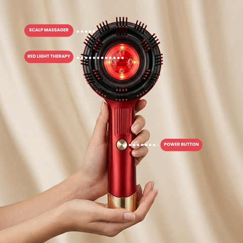 Premium Head Scalp Electric Massager Comb | Scalp Massaging Brush with 2 In 1 Hair Oil Applicator | IPX7 Waterproof,Portable Deep Massager For Hair & Head Relaxation at Home | Shiatsu Massage for Hair Growth/Stress Relax
