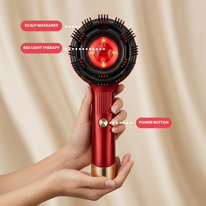 Premium Head Scalp Electric Massager Comb | Scalp Massaging Brush with 2 In 1 Hair Oil Applicator | IPX7 Waterproof,Portable Deep Massager For Hair & Head Relaxation at Home | Shiatsu Massage for Hair Growth/Stress Relax