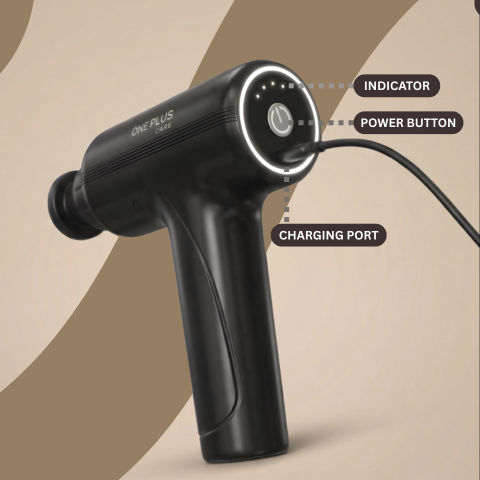 Massage Gun Physio Gun Portable 6 Speed Muscle Sports Deep Tissue Vibration Percution Therapy With 4 Head With 2000 Man Battery Massage